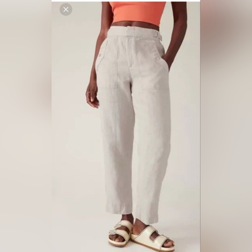 Athleta Voyager Linen Pants 0P